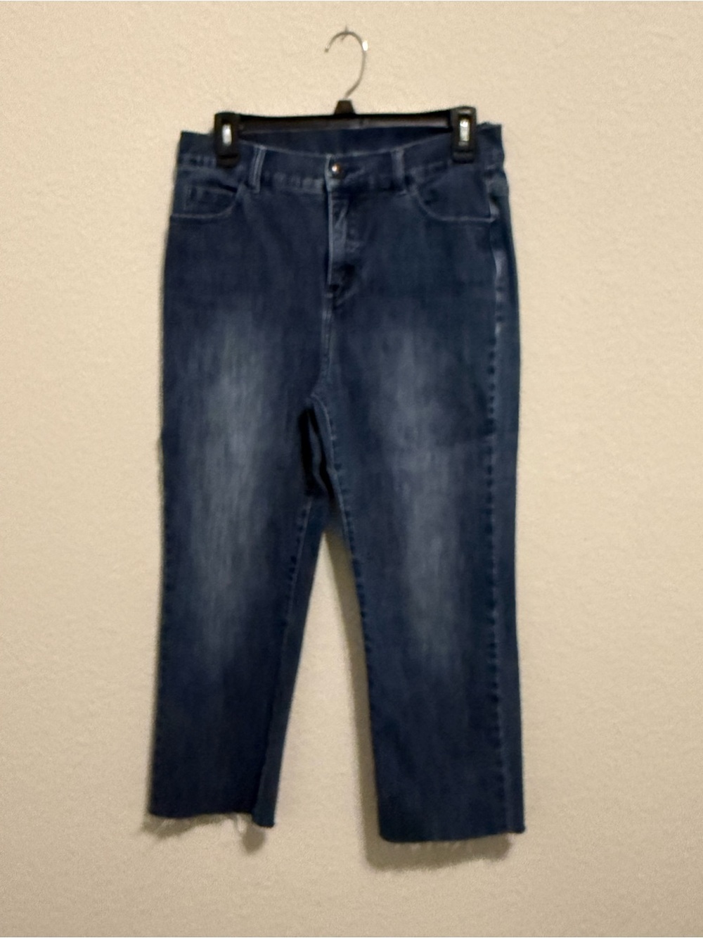 Classic Women's Dark Blue Straight-Leg Jeans